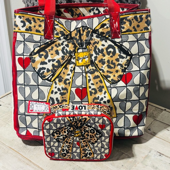 Brighton Handbags - NWT❤️Brighton Wild Love Tote & Cosmetic Case